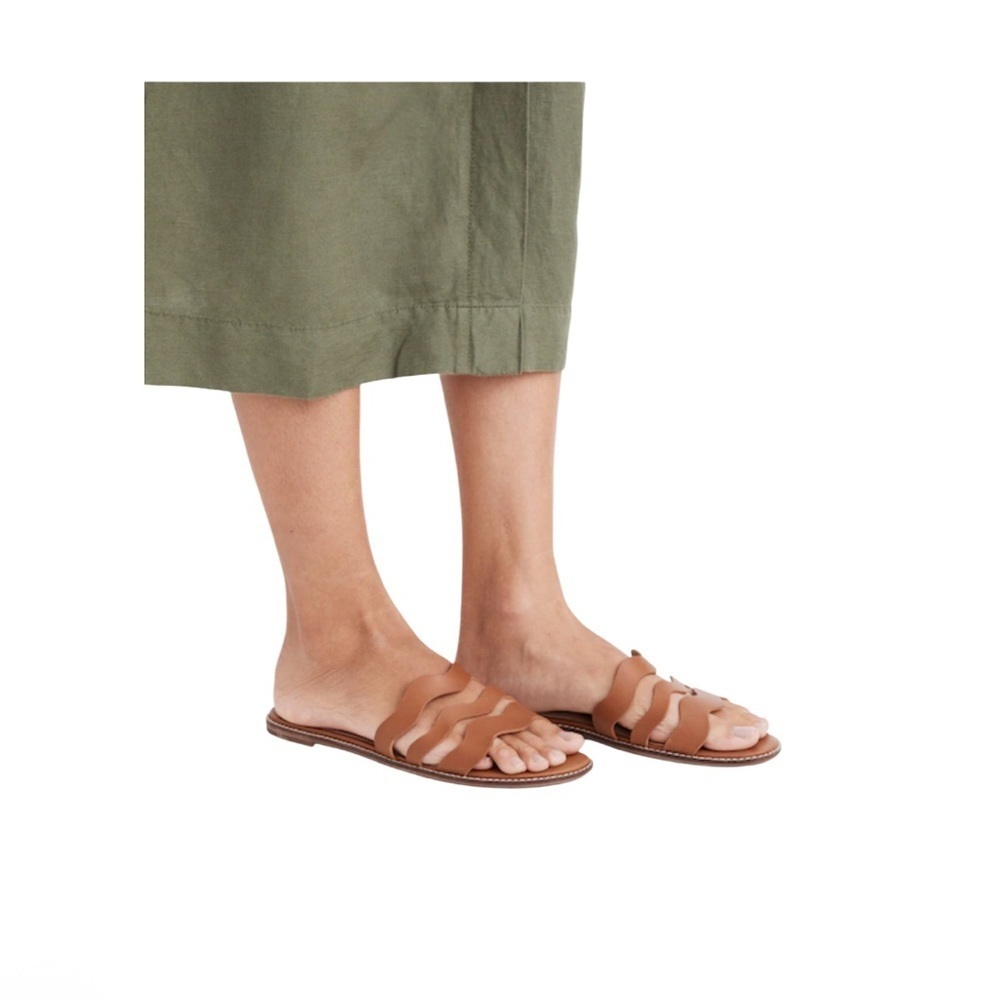 Madewell The Wave Slide Sandal in Vachetta Leather Women’s Side 9